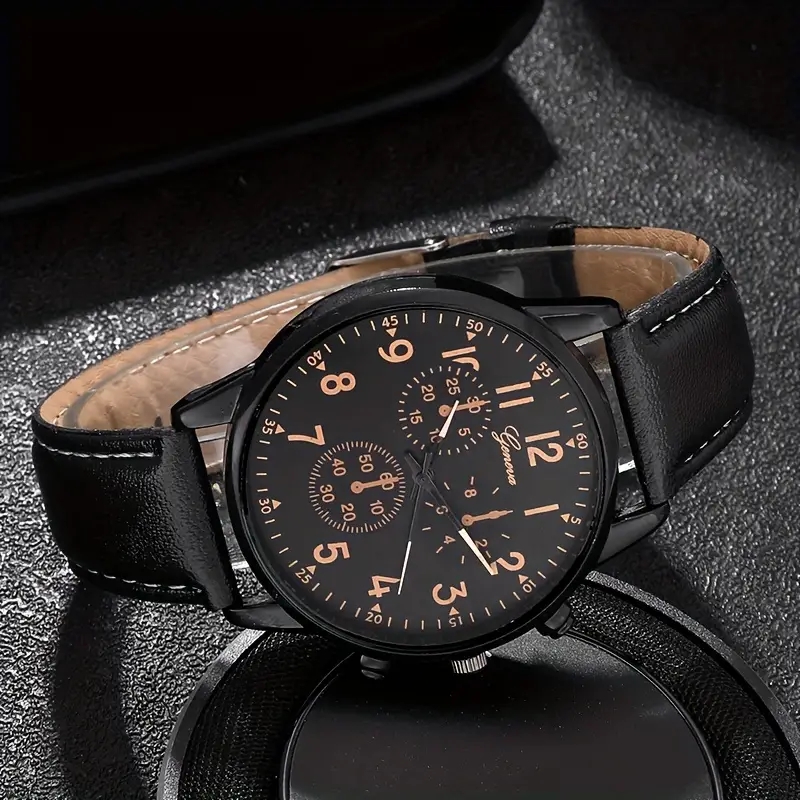 Casual Geometric Buckle Quartz Men's Watches display picture 16