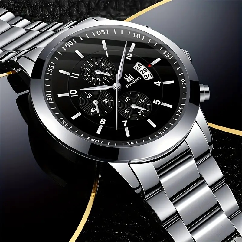 Casual Business Geometric Folding Buckle Quartz Men's Watches display picture 6