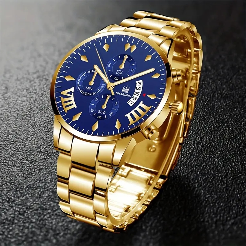 Casual Business Geometric Folding Buckle Quartz Men's Watches display picture 18