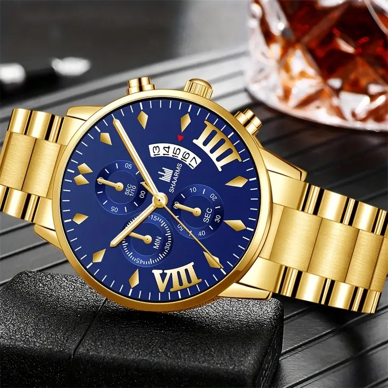 Casual Business Geometric Folding Buckle Quartz Men's Watches display picture 17