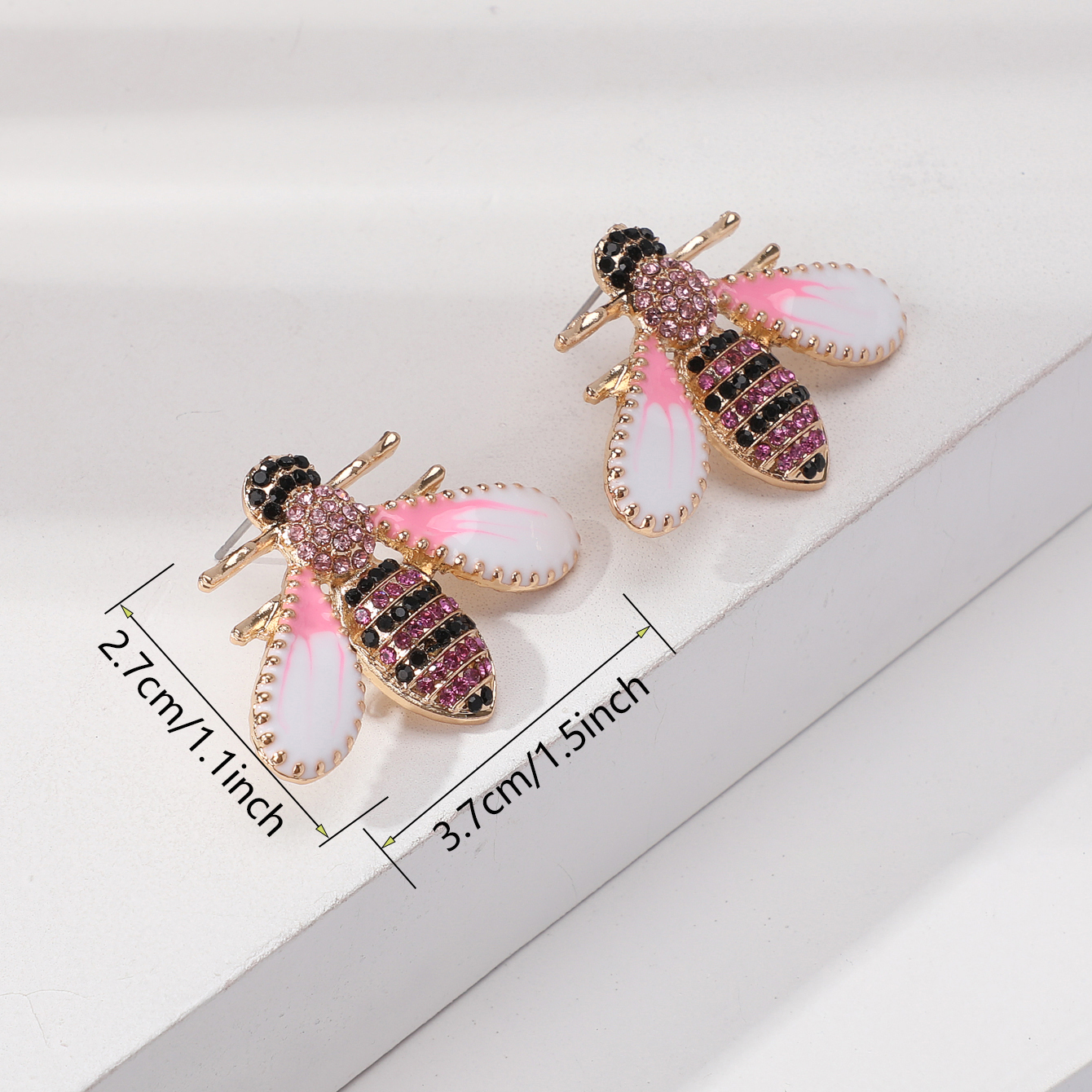 Casual Bee Copper Zircon Jewelry Set display picture 8