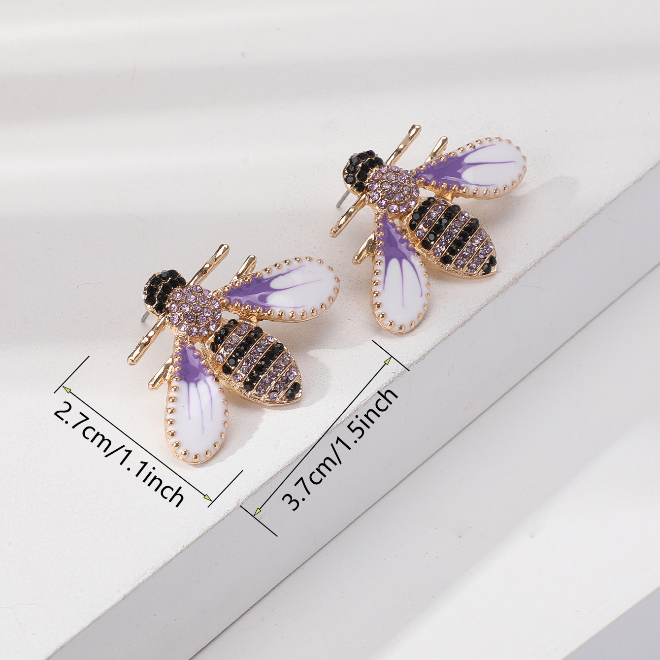 Casual Bee Copper Zircon Jewelry Set display picture 5