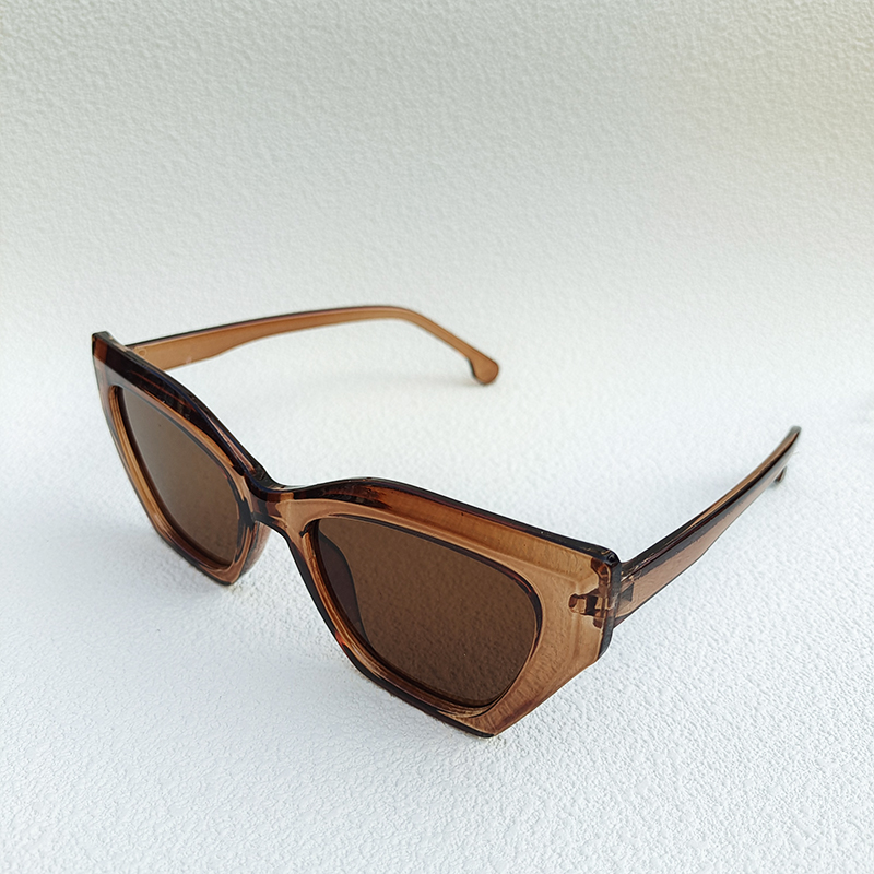 Ig Style Simple Style Solid Color Pc Resin Cat Eye Full Frame Women's Sunglasses display picture 1