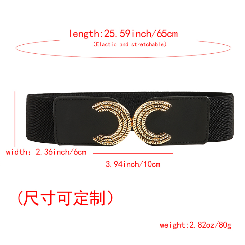 Classic Style Letter Pu Leather Aluminium Alloy Buckle Women's Leather Belts display picture 15