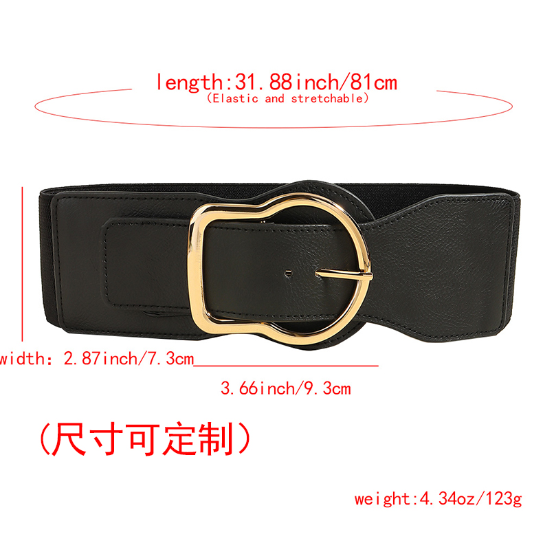 Business Simple Style Geometric Pu Leather Alloy Women's Leather Belts display picture 8