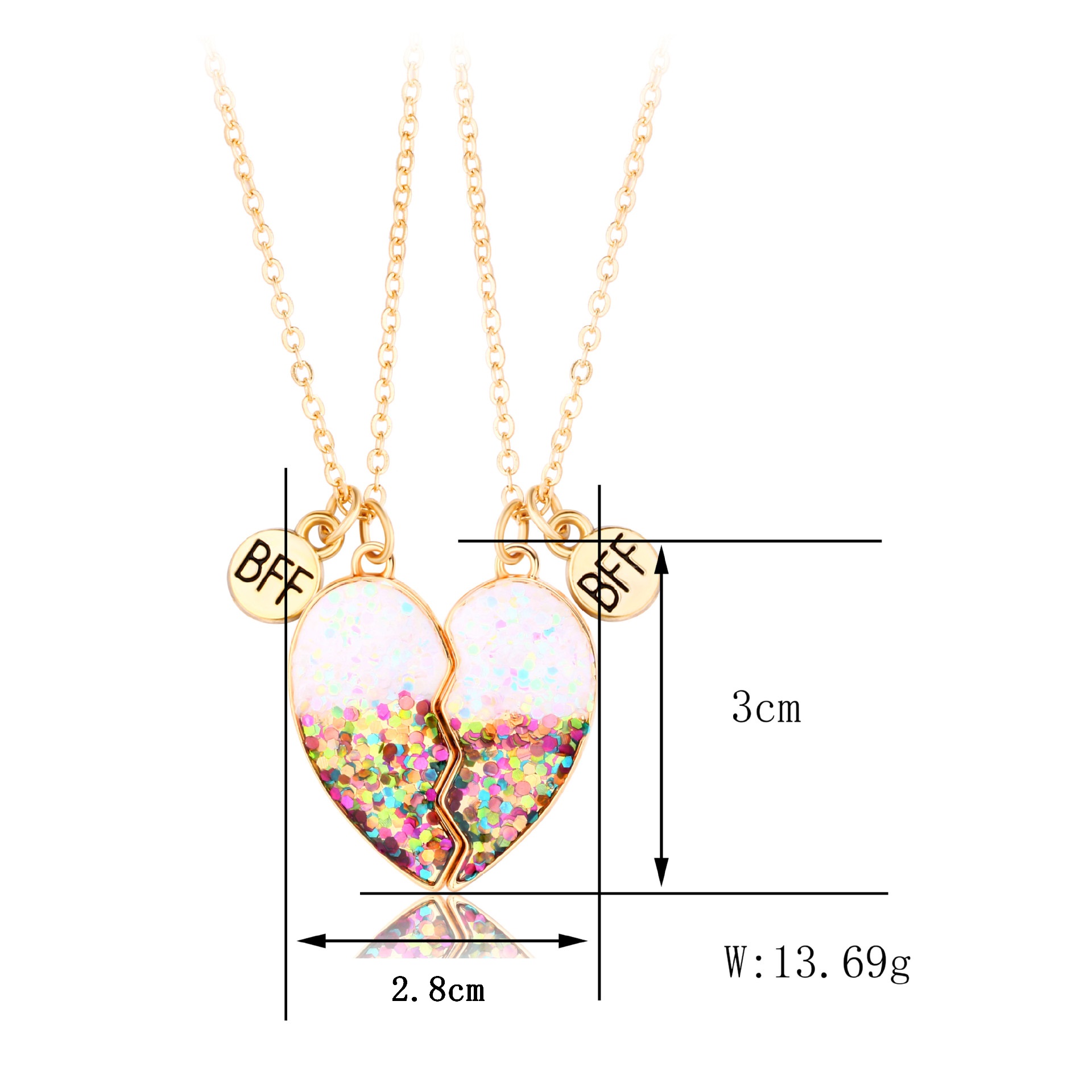 Wholesale Jewelry Casual Cute Heart Shape Alloy Pendant Necklace display picture 7