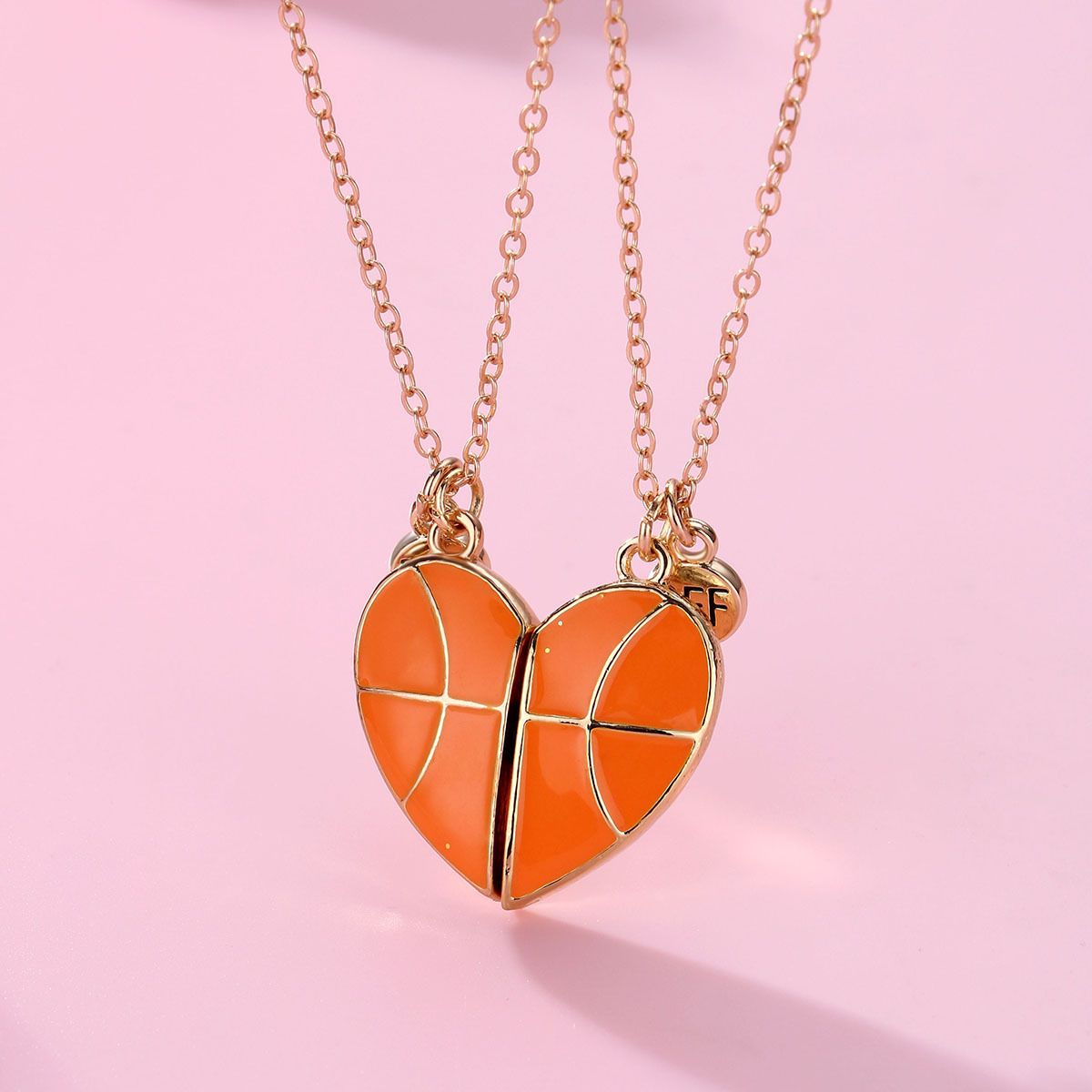 Wholesale Jewelry Casual Sports Basketball Football Alloy Pendant Necklace display picture 15