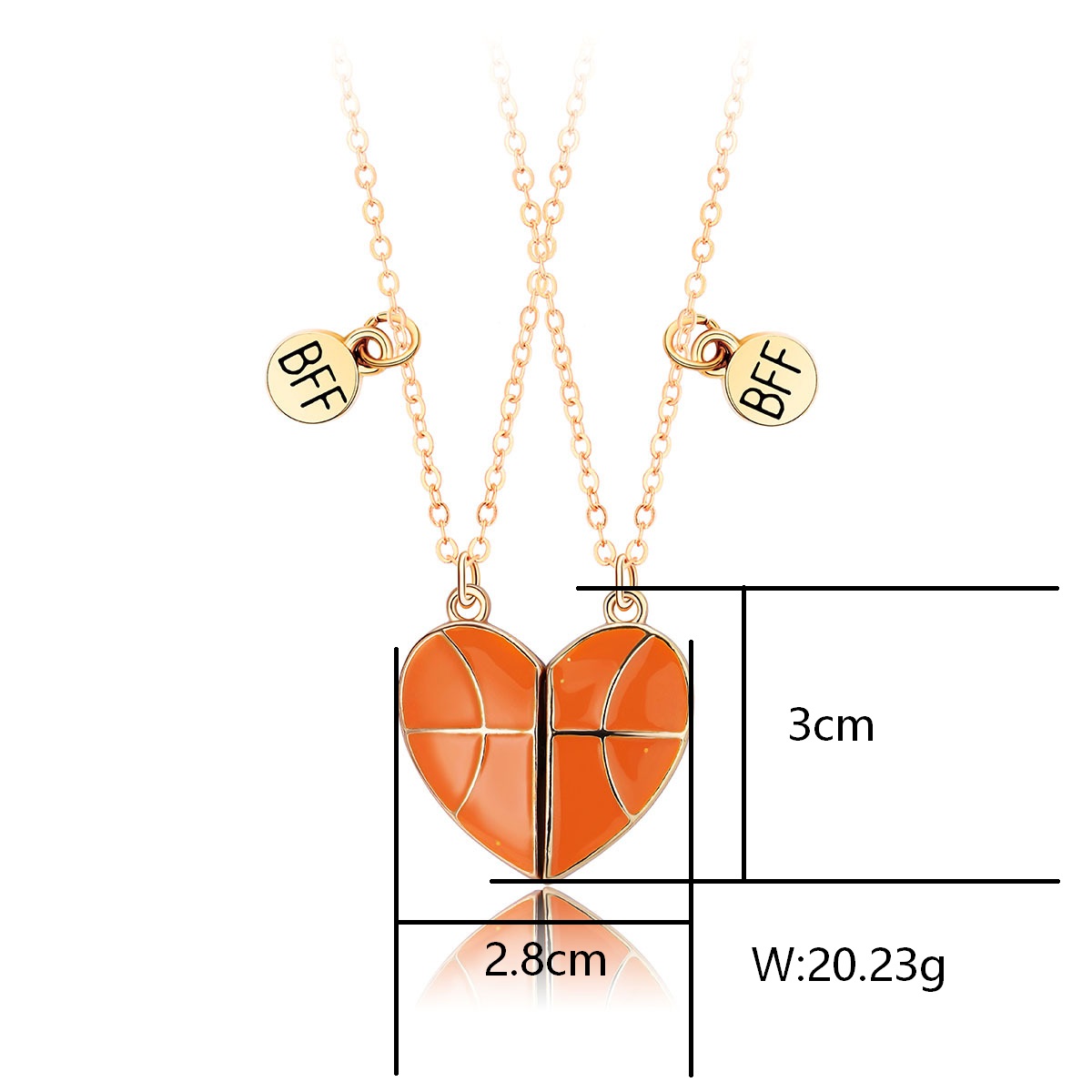 Wholesale Jewelry Casual Sports Basketball Football Alloy Pendant Necklace display picture 10