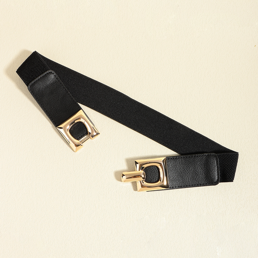Vacation Modern Style Classic Style Solid Color Pu Leather Alloy Buckle Women's Leather Belts display picture 3
