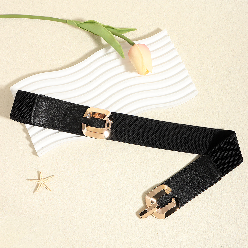 Vacation Modern Style Classic Style Solid Color Pu Leather Alloy Buckle Women's Leather Belts display picture 8