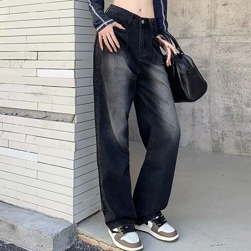 Women's Daily Street Casual Solid Color Full Length Jeans display picture 1