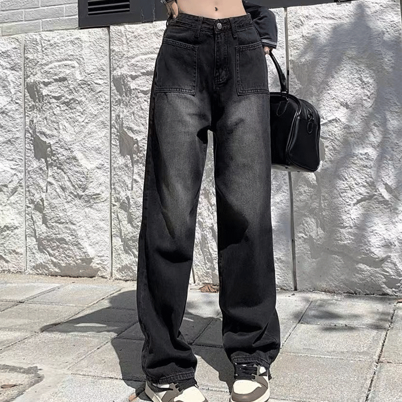 Women's Daily Street Casual Solid Color Full Length Jeans display picture 3