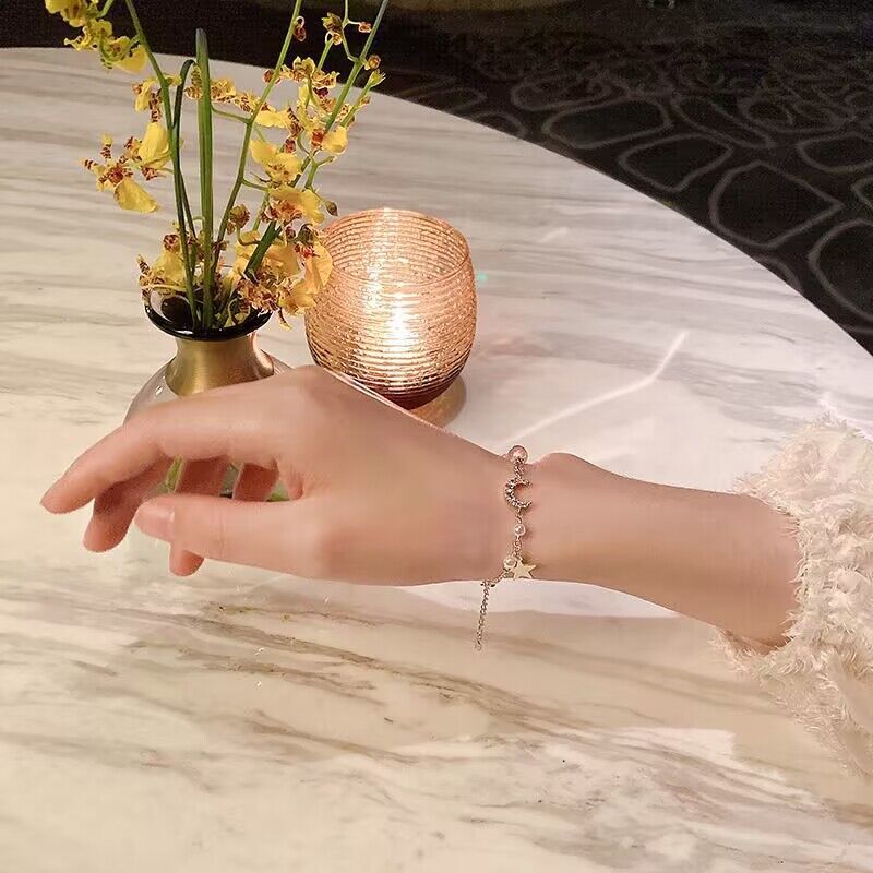 Princesse Mignon Romantique Star Lune Alliage De Gros Bracelets display picture 1