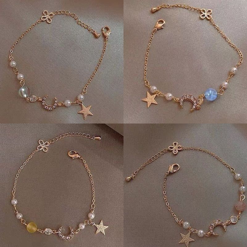Princesse Mignon Romantique Star Lune Alliage De Gros Bracelets display picture 16