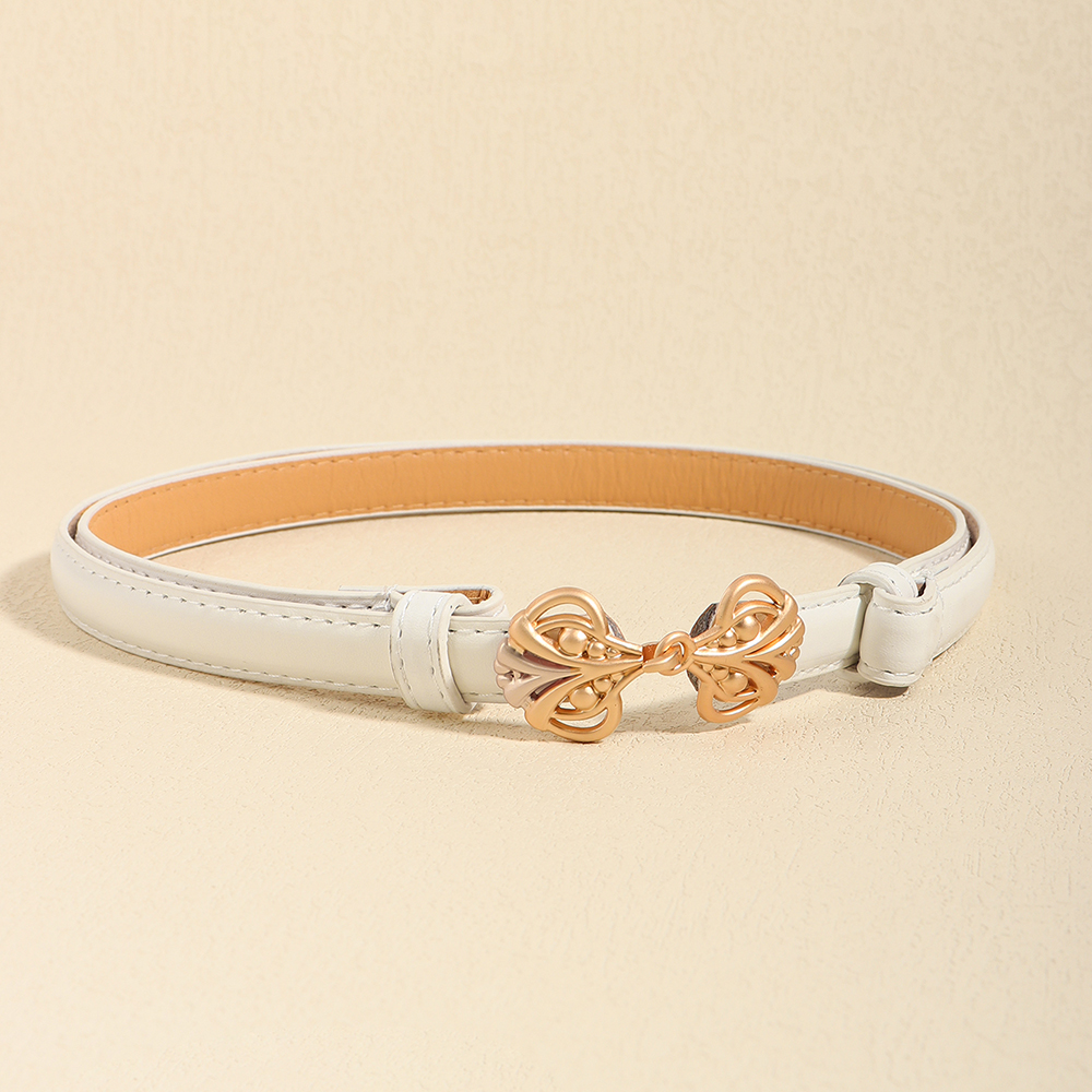 Vacation Modern Style Classic Style Flower Pu Leather Women's Leather Belts display picture 5