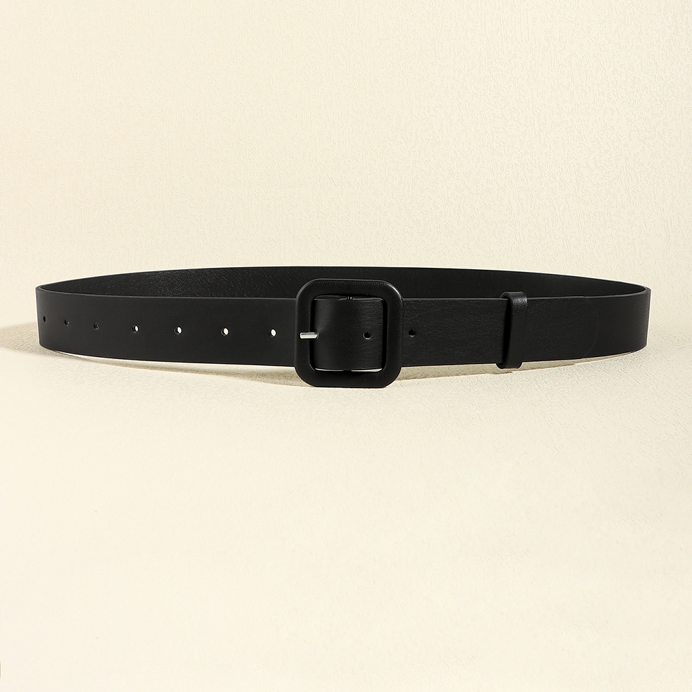 Vacation Modern Style Classic Style Solid Color Pu Leather Alloy Buckle Women's Leather Belts display picture 11