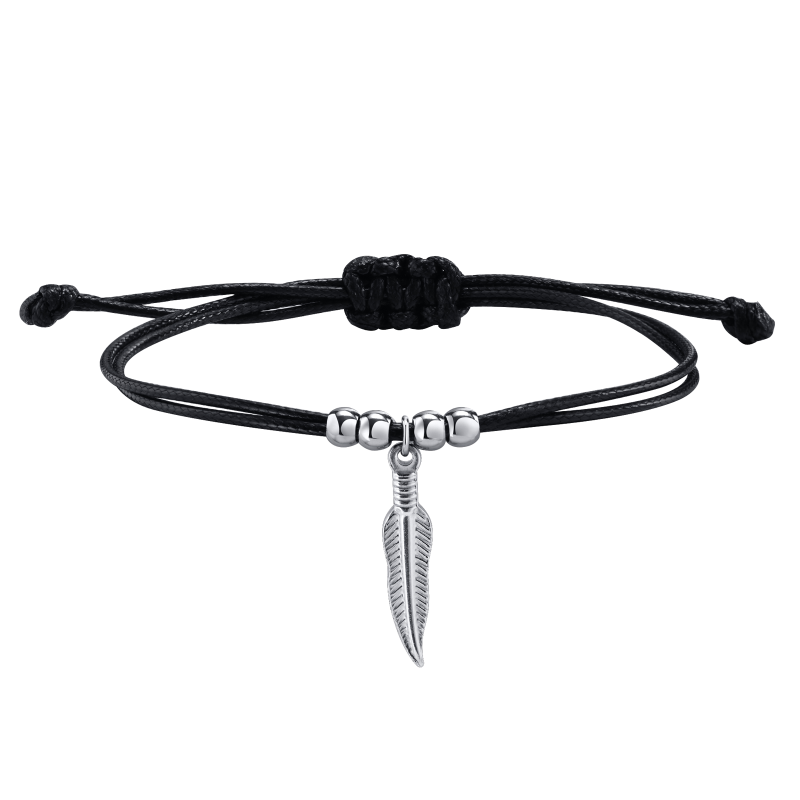 Simple Style Feather Stainless Steel Men's Anklet display picture 4