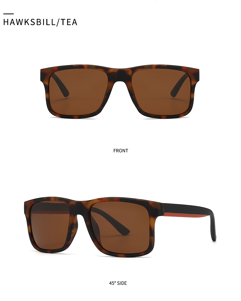 Modern Style Solid Color Pc Square Patchwork Full Frame Men's Sunglasses display picture 13