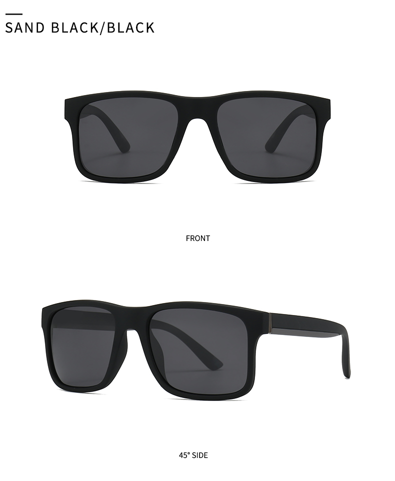 Modern Style Solid Color Pc Square Patchwork Full Frame Men's Sunglasses display picture 16