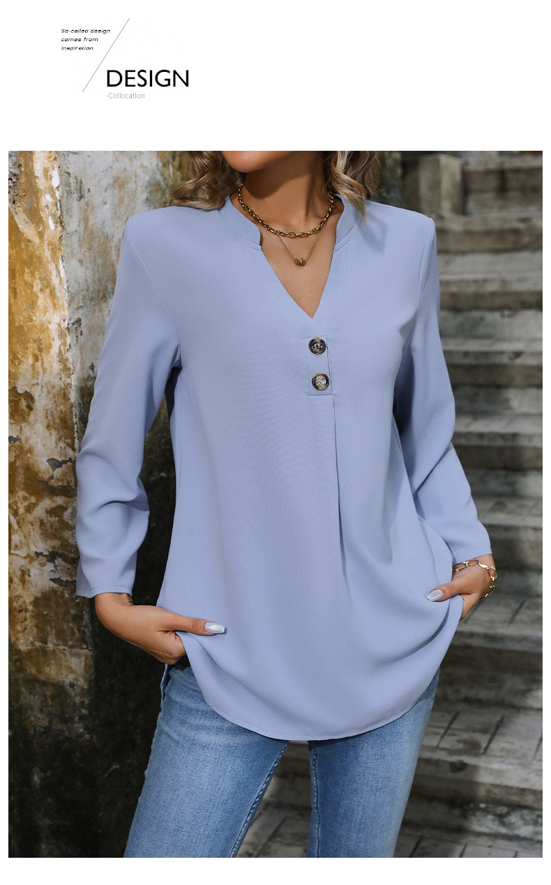 Women's Blouse Short Sleeve Blouses Casual Classic Style Solid Color display picture 6