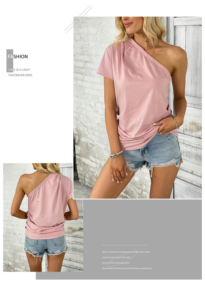 Women's T-shirt Short Sleeve T-shirts Casual Basic Solid Color display picture 4