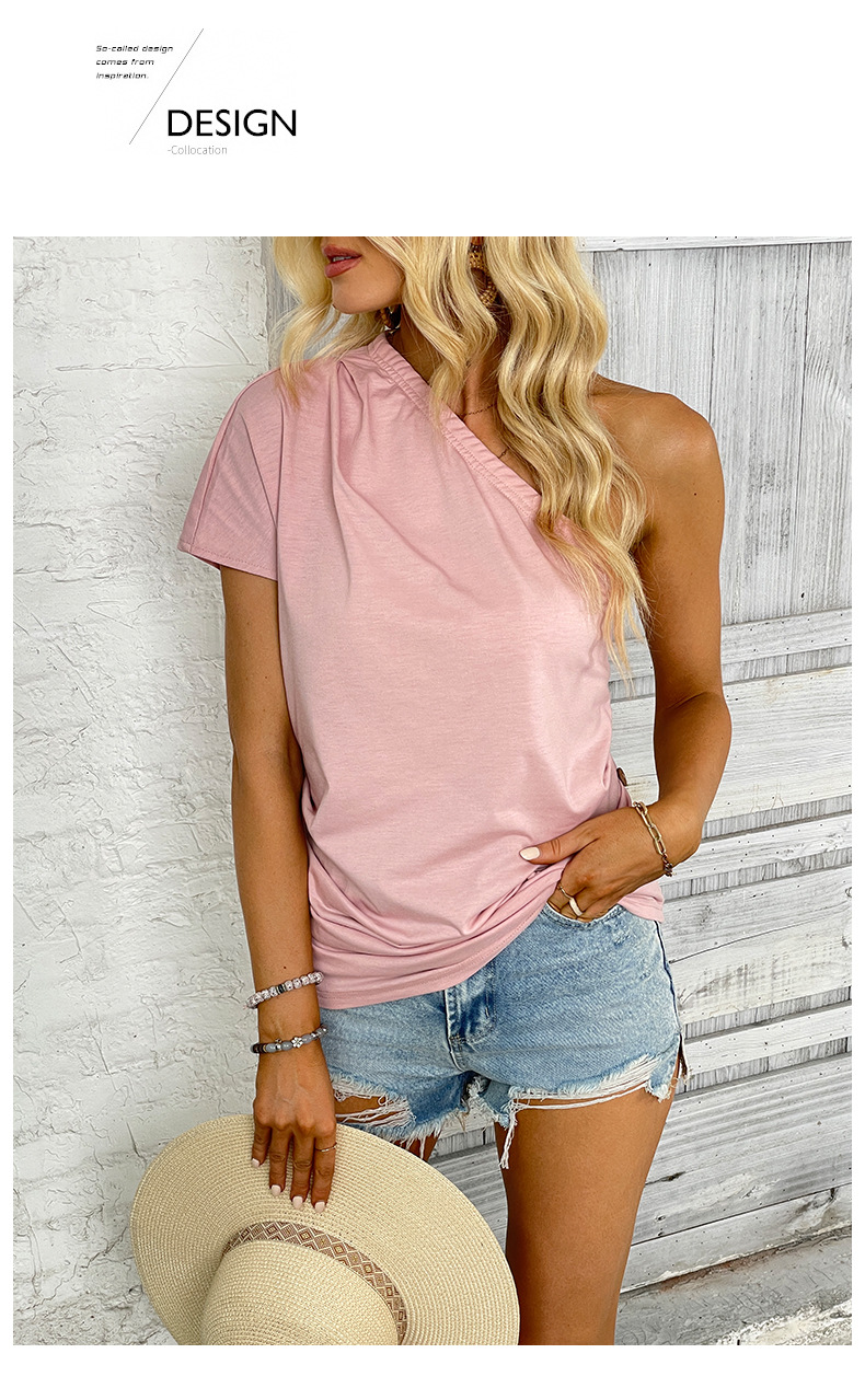 Women's T-shirt Short Sleeve T-shirts Casual Basic Solid Color display picture 5