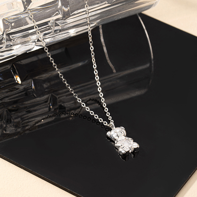 Einfacher Stil Bär Legierung Zink Unisex Halskette Mit Anhänger display picture 1