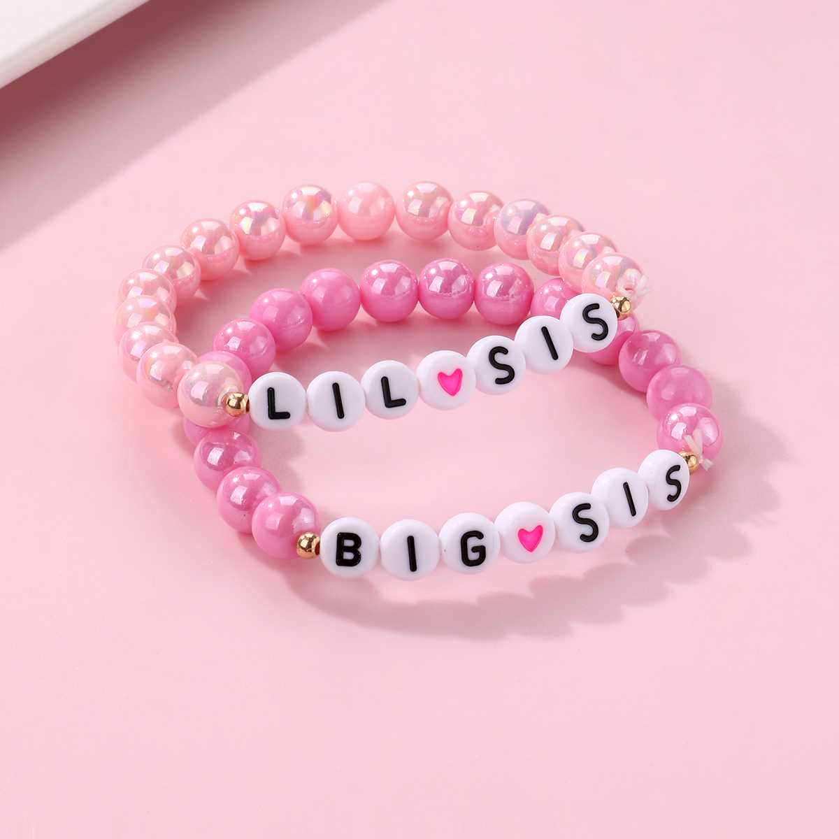 Casual Cute Romantic Letter Heart Shape Arylic Wholesale Bracelets display picture 2