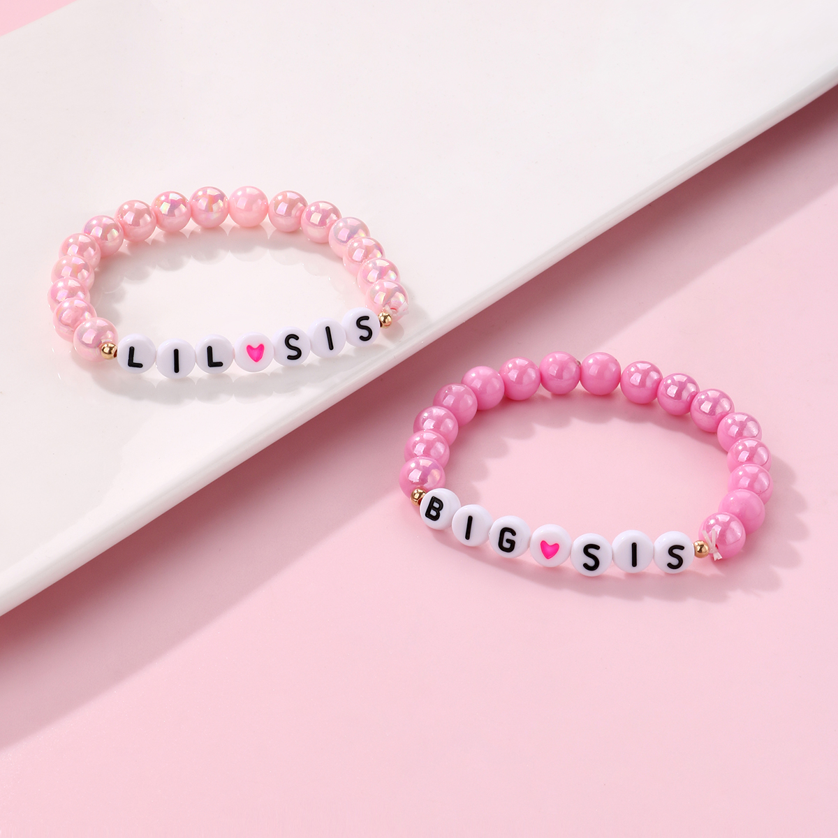 Casual Lindo Romántico Letra Forma De Corazón Arílico Venta Al Por Mayor Pulsera display picture 4