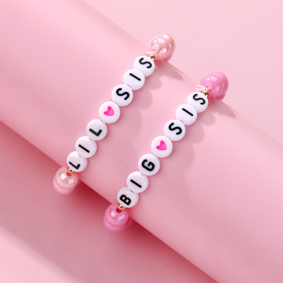 Casual Cute Romantic Letter Heart Shape Arylic Wholesale Bracelets display picture 5