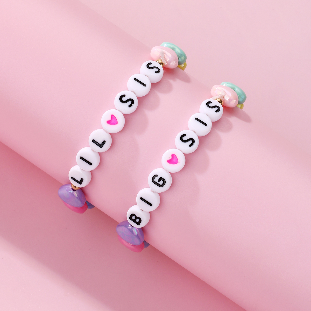 Casual Cute Romantic Letter Heart Shape Arylic Wholesale Bracelets display picture 10