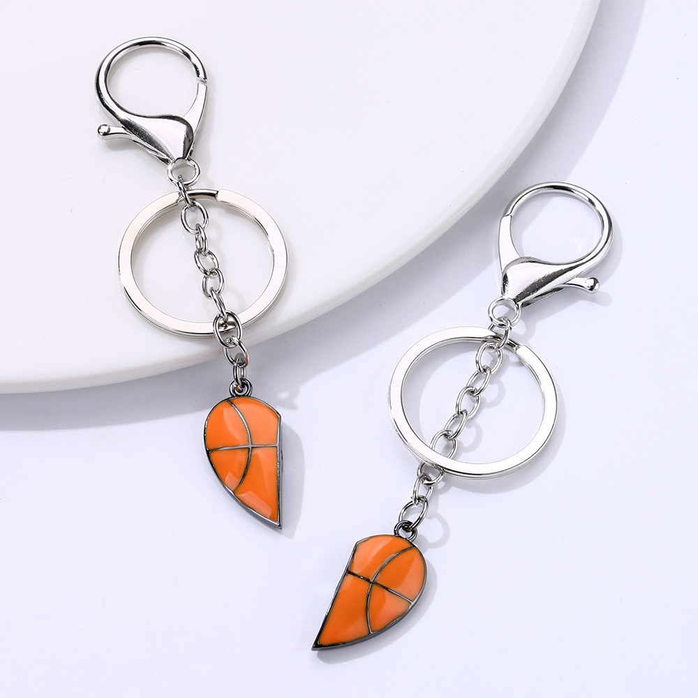 Fitness Sports Basketball Football Alloy Keychain display picture 5