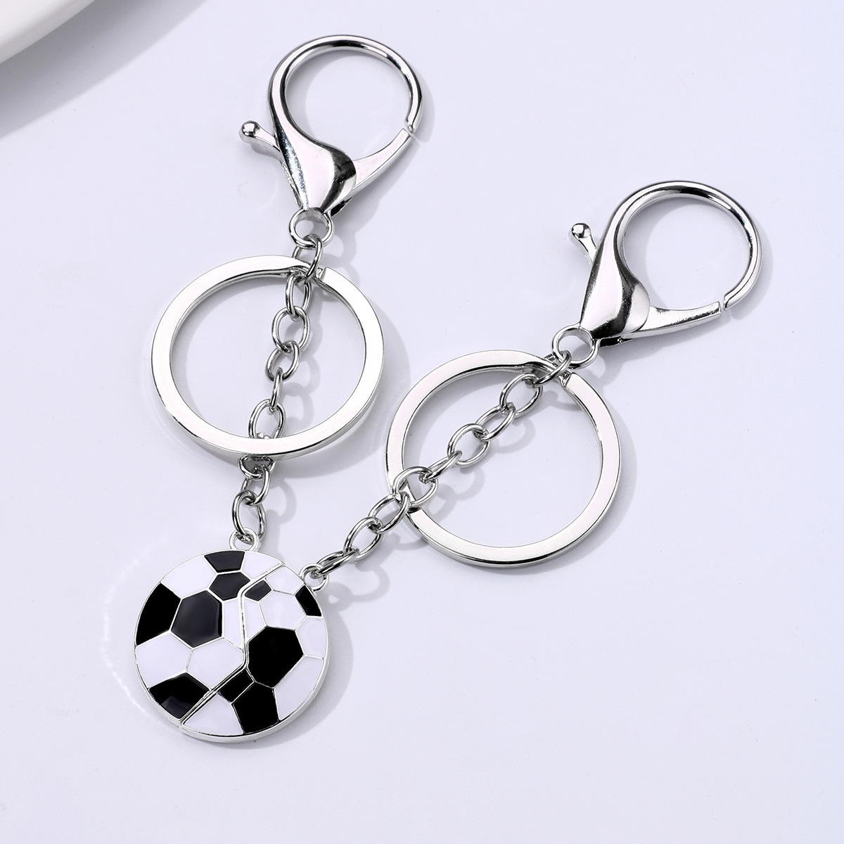 Fitness Sports Basketball Football Alloy Keychain display picture 10