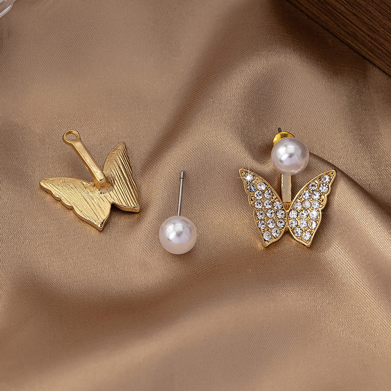 1 Pair Elegant Butterfly Plating Alloy Zinc Ear Studs display picture 3
