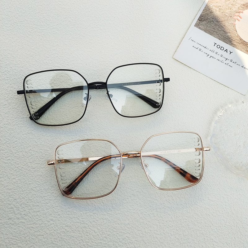 Simple Style Geometric Pc Resin Square Full Frame Optical Glasses display picture 5