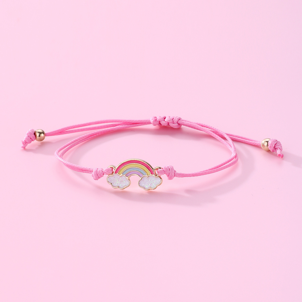 Casual Cute Animal Rainbow Heart Shape Alloy Rope Enamel Women's Bracelets display picture 11