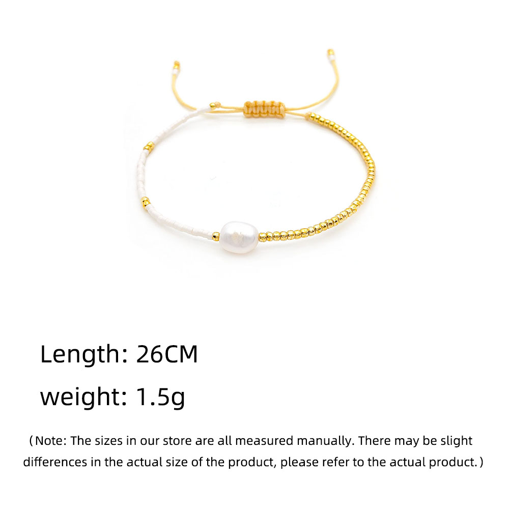 Style IG Géométrique Perle D'eau Douce Argile Molle Le Cuivre Perlé Tricot Unisexe Bracelets À Cordon display picture 7