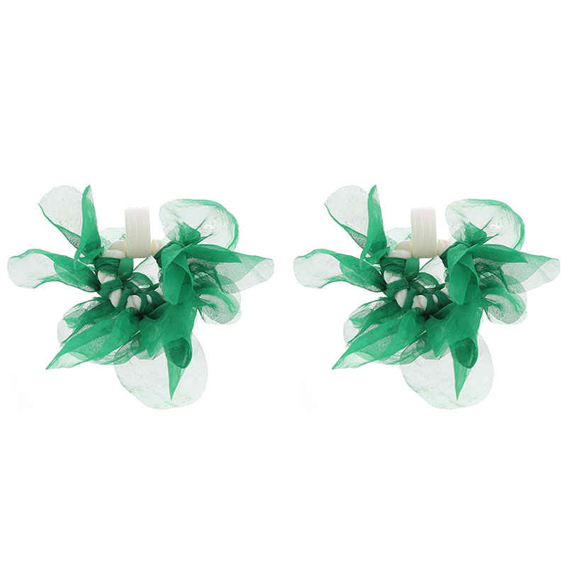 1 Pair Sweet Flower Arylic Cloth Drop Earrings display picture 11