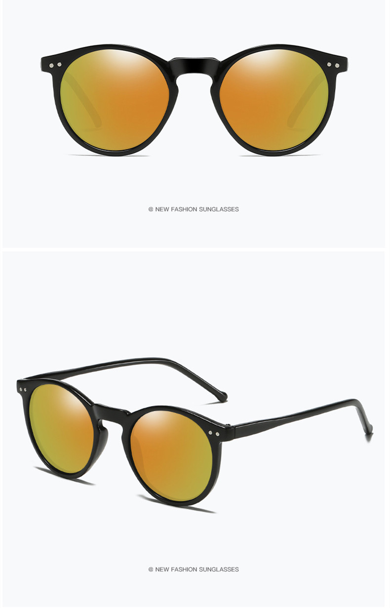 Einfacher Stil Geometrisch Tak Runder Rahmen Vollbild Sonnenbrille Der Frauen display picture 9