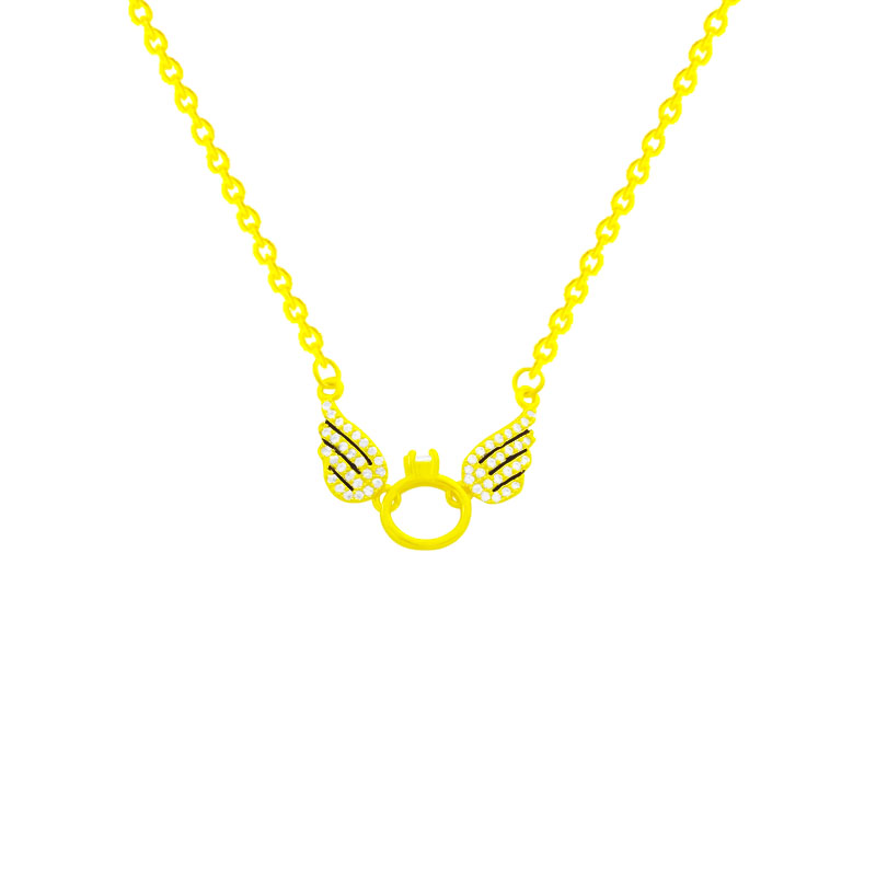 Vintage Style Angel Wings Titanium Steel Plating 18k Gold Plated Pendant Necklace display picture 1