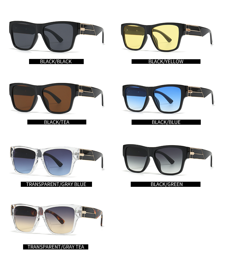 Modern Style Streetwear Geometric Pc Square Full Frame Women's Sunglasses display picture 3
