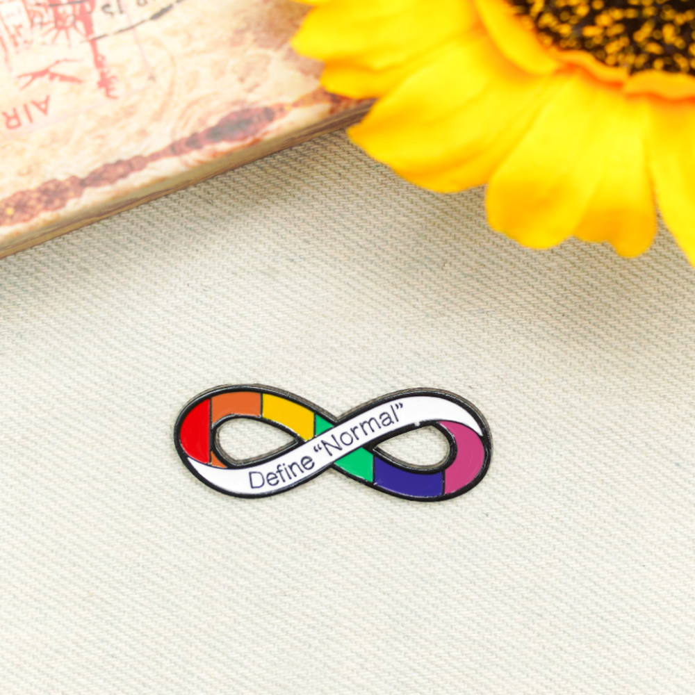 Ig Style Letter Colorful Infinity Metal Unisex Brooches display picture 4