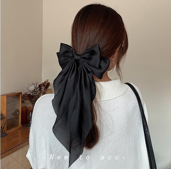Women's Sweet Bow Knot Brocade Hair Clip display picture 3