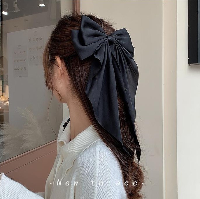 Women's Sweet Bow Knot Brocade Hair Clip display picture 5