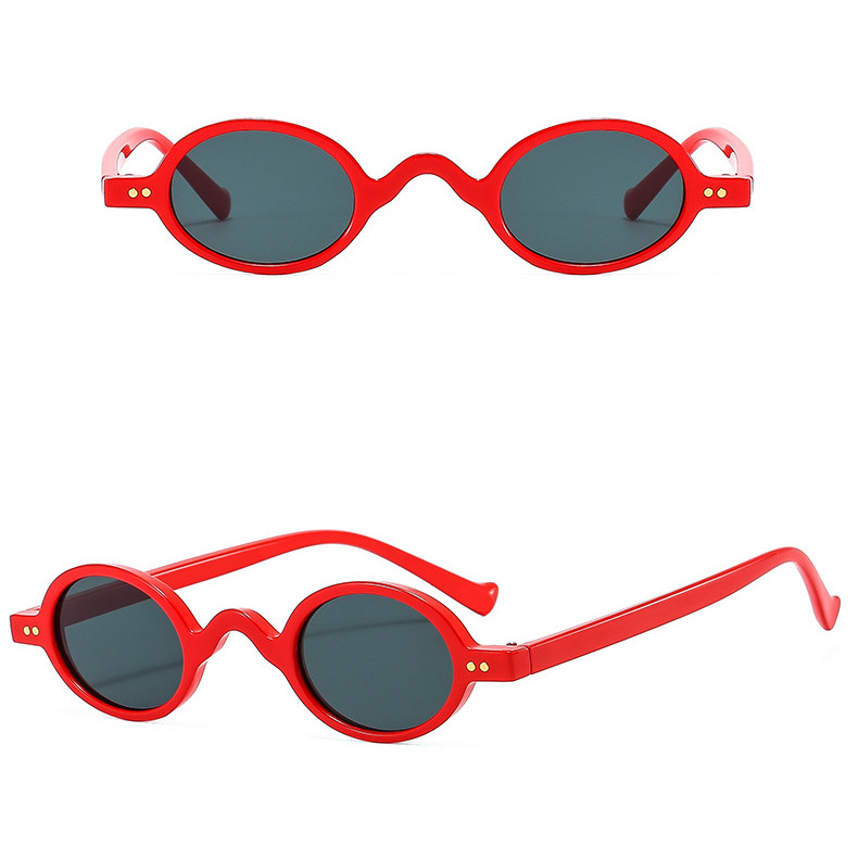 Funny Simple Style Color Block Ac Oval Frame Full Frame Men's Sunglasses display picture 13