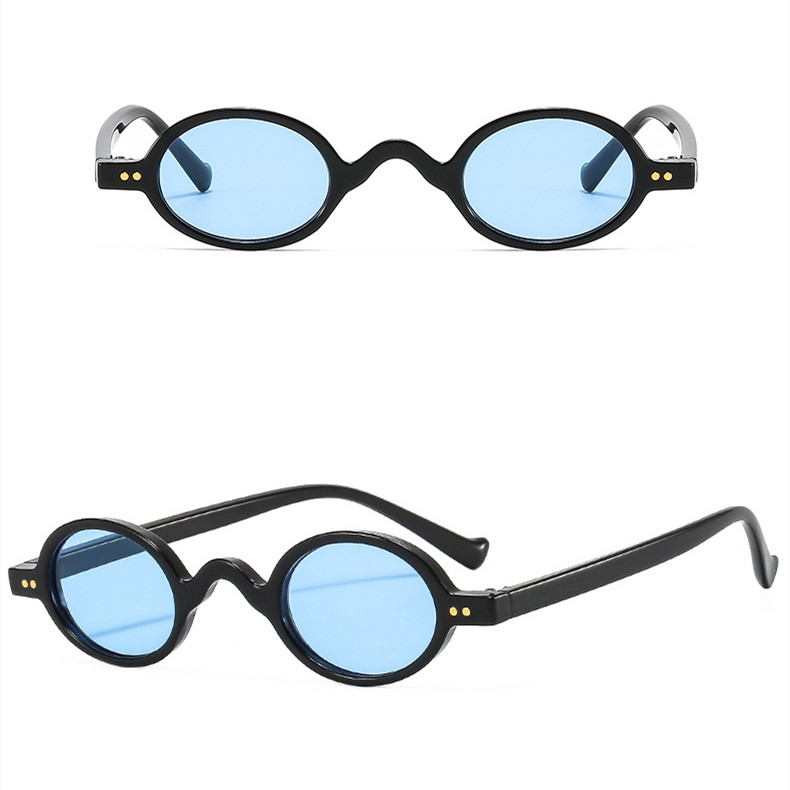 Funny Simple Style Color Block Ac Oval Frame Full Frame Men's Sunglasses display picture 9
