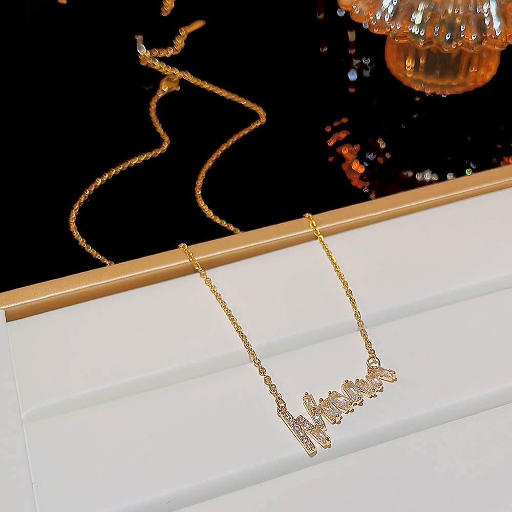 Einfacher Stil Geometrisch Titan Stahl 18 Karat Vergoldet Halskette Mit Anhänger display picture 6