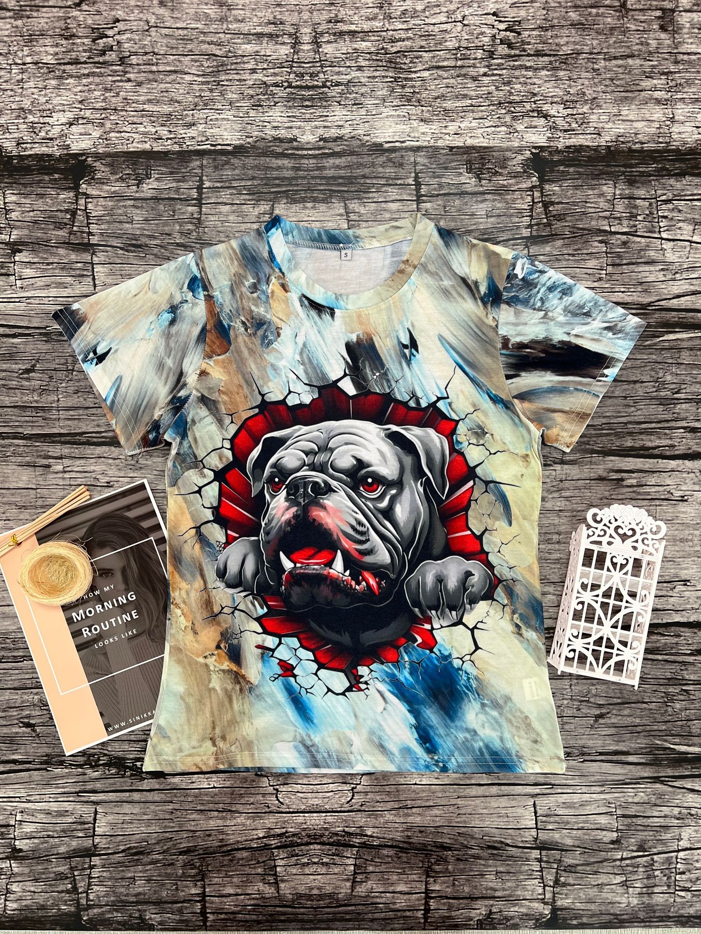 Frau T-shirt Kurzarm T-shirts Strassenmode Hund display picture 1