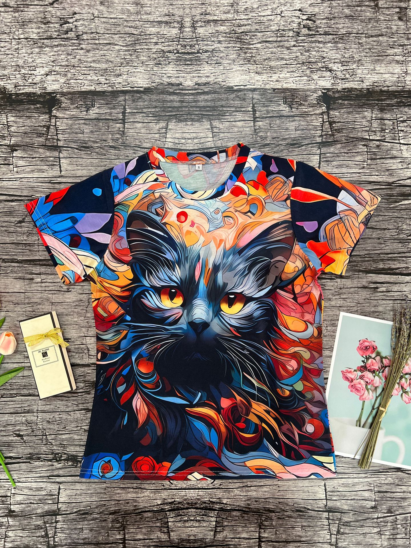 Women's T-shirt Short Sleeve T-shirts Casual Streetwear Cat display picture 2