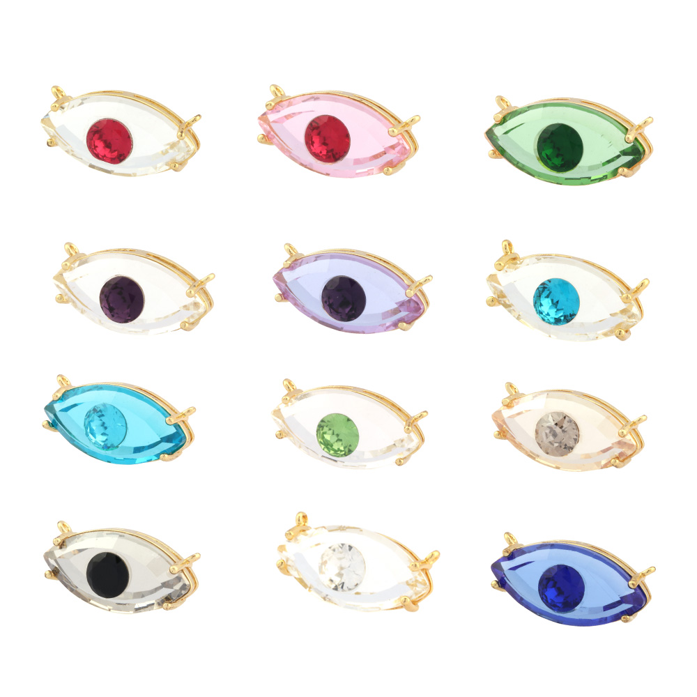 1 Piece Ig Style Shiny Devil's Eye Copper Plating Inlay Pendant Jewelry Accessories display picture 16
